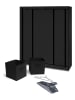 IDOMYA Essentials 13tlg. Kleiderschrank in Schwarz