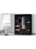 IDOMYA Essentials 13tlg. Kleiderschrank in Schwarz