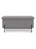 IDOMYA Essentials Opbergbank "Loan" grijs - (B)100 x (H)45 x (D)37 cm