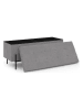 IDOMYA Essentials Opbergbank "Loan" grijs - (B)100 x (H)45 x (D)37 cm