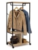 IDOMYA Essentials Garderobe "Memphis" in Hellbraun/ Schwarz - (B)60 x (H)128 x (T)40 cm