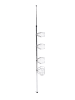 IDOMYA Essentials Roestvrijstalen doucherek zilverkleurig - (H)160 cm