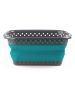 IDOMYA Essentials Wäschekorb in Blau/ Grün - (B)54 x (H)24 x (T)39,1 cm