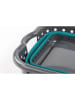 IDOMYA Essentials Wäschekorb in Blau/ Grün - (B)54 x (H)24 x (T)39,1 cm