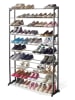 IDOMYA Essentials Schoenenkast zwart - (B)91 x (H)140 x (D)24 cm