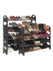 IDOMYA Essentials Schoenenkast zwart - (B)91 x (H)153 x (D)19 cm