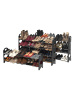 IDOMYA Essentials Schoenenkast zwart - (B)91 x (H)153 x (D)19 cm