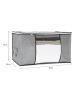 IDOMYA Essentials 3er-Set: Aufbewahrungskorb in Grau - (B)60 x (H)35 x (T)43 cm