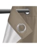 IDOMYA Essentials 2er-Set: Gardine in Taupe - (L)240 x (B)135 cm