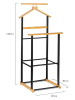 IDOMYA Essentials Wieszak w kolorze czarnym na ubrania - 49 x 110 x 40 cm