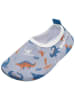 Playshoes Buty "Dino" w kolorze błękitnym do chodzenia na boso