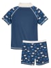 Playshoes 2-delige zwemoutfit "Walvis" donkerblauw/crème