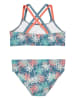 Playshoes Bikini "Palms" w kolorze niebiesko-jasnoróżowym