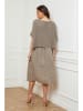 La Compagnie Du Lin Leinen-Kleid "Equanone" in Taupe