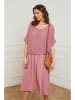 La Compagnie Du Lin Leinen-Kleid "Equanone" in Rosa