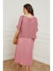 La Compagnie Du Lin Leinen-Kleid "Equanone" in Rosa