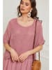 La Compagnie Du Lin Leinen-Kleid "Equanone" in Rosa