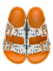 Calceo Slippers oranje/wit