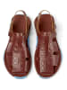Camper Leder-Halbsandalen in Braun