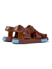 Camper Leder-Halbsandalen in Braun