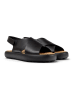 Camper Leder-Sandalen in Schwarz