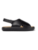 Camper Leder-Sandalen in Schwarz