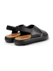 Camper Leder-Sandalen in Schwarz