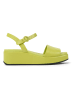 Camper Skórzane sandały w kolorze zielonym