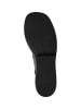 Camper Skórzane sandały w kolorze czarnym na koturnie
