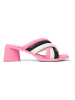 Camper Leren slippers lichtroze