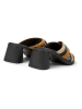 Camper SkÃ³rzane klapki w kolorze czarnym