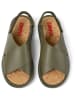 Camper Leder-Sandalen in Khaki