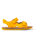 Camper Skórzane sandały w kolorze żółtym