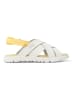 Camper Sandalen in Weiß/ Gelb