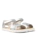 Camper Leren sandalen zilverkleurig