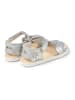 Camper Leren sandalen zilverkleurig
