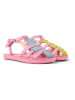 Camper Leder-Halbsandalen in Rosa