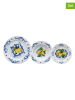 Andrea Fontebasso 1760 18-delig tafelservies "Atollo Citrus" blauw/geel