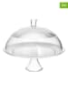 Tognana 2-delige taartplateau "Clear" transparant - (H)25 x Ø 33 cm