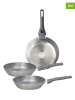 Tognana 3er-Set: Pfannen "Crancucina" in Silber
