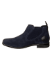 Bugatti Leder-Chelsea-Boots in Dunkelblau