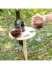InnovaGoods Składany stolik w kolorze beżowym do wina