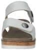 bama Leder-Sandalen in Silber