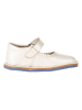 lamino Leder-Barfuß-Ballerinas in Creme