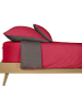 Schiesser 2-delige set: renforcé kussenslopen rood/bruin