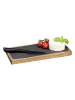 Wenko Serveerbord "Ava" lichtbruin/zwart - (L)30 x (B)15 cm