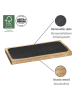 Wenko Serveerbord "Ava" lichtbruin/zwart - (L)30 x (B)15 cm