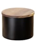 Wenko Aufbewahrungsdose "Mio" in Schwarz/ Hellbraun - (H)8,5 cm