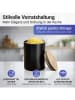 Wenko Aufbewahrungsdose "Mio" in Schwarz/ Hellbraun - (H)14,5 x Ø 11 cm