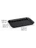 Wenko Grillschale "Luca" in Schwarz - (L)34,5 x (B)24,5 cm